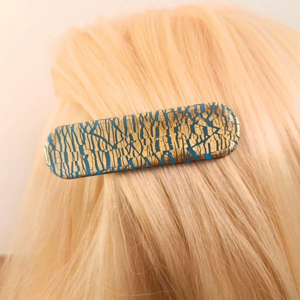 Louise (bleu et doré) - Modèle 2