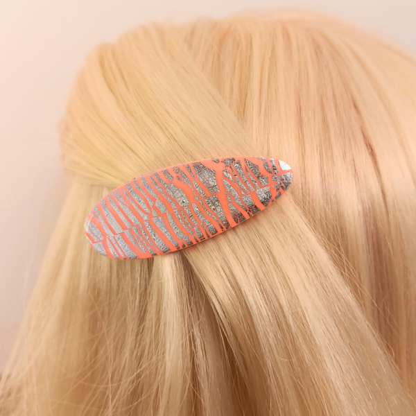 Louise (orange et argenté) - Modèle 6