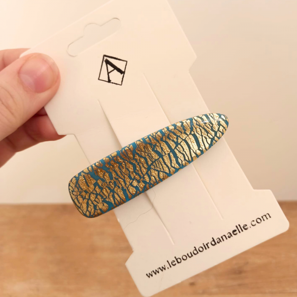 Louise (bleu et doré) - Modèle 1