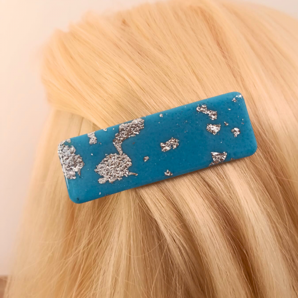 Mila (bleu et argenté) - Modèle 5