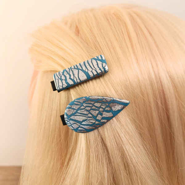 Louise (bleu et argenté) - Modèle 8