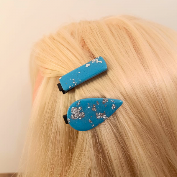 Mila (bleu et argenté) - Modèle 8