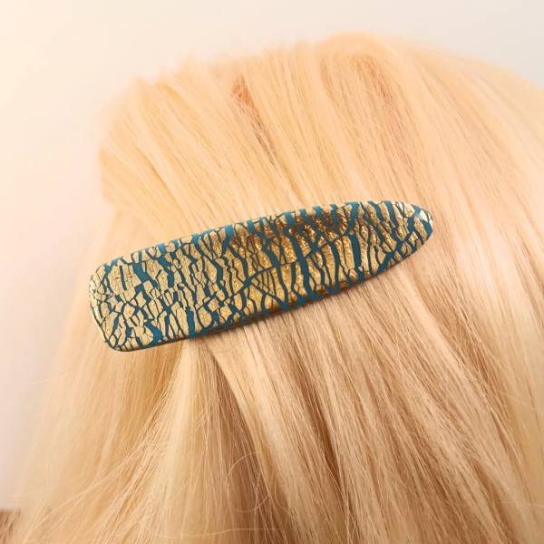 Louise (bleu et doré) - Modèle 1