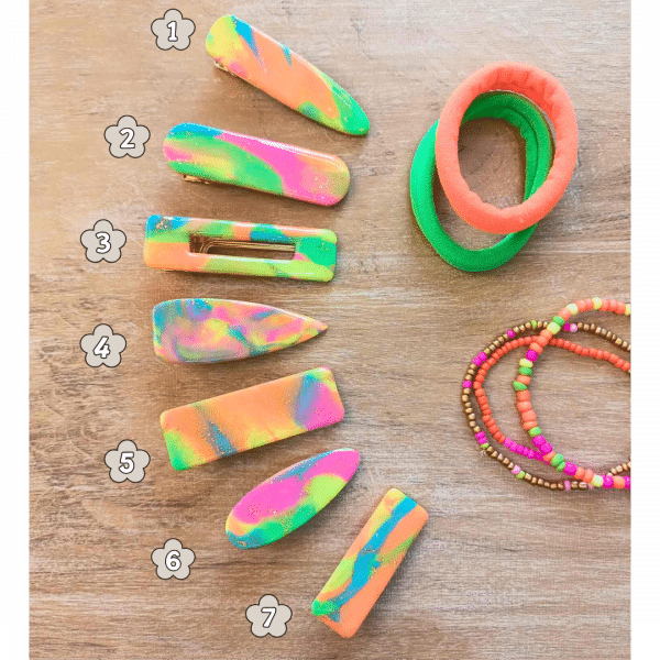 Barrettes faite à la main