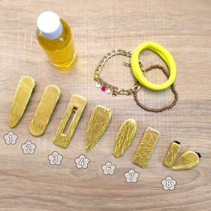 Barrettes artisanales faites à la main en France