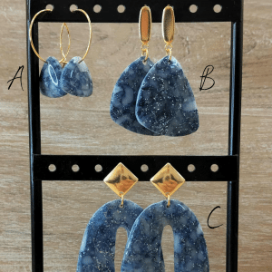 Boucles d'oreilles Blue