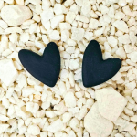 Boucles d'oreilles en forme de coeur