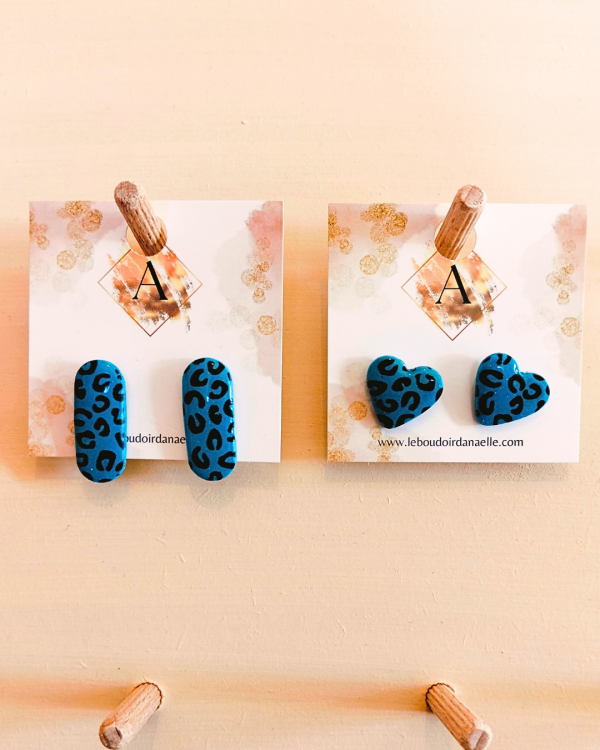 Elira (bleu) - bijoux uniques faits en France