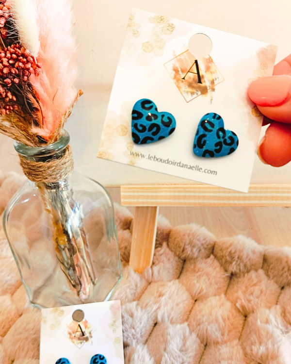 Elira (bleu) - bijoux uniques faits en France