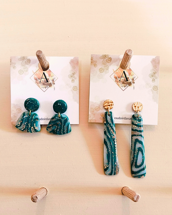 Evangéline - boucles d'oreilles uniques