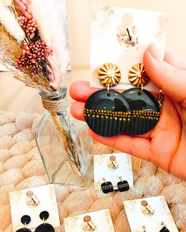 Garance - boucles d'oreilles uniques et faites à la main