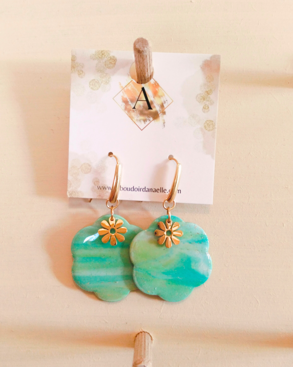 Beryl - Boucles d'oreilles pièces uniques