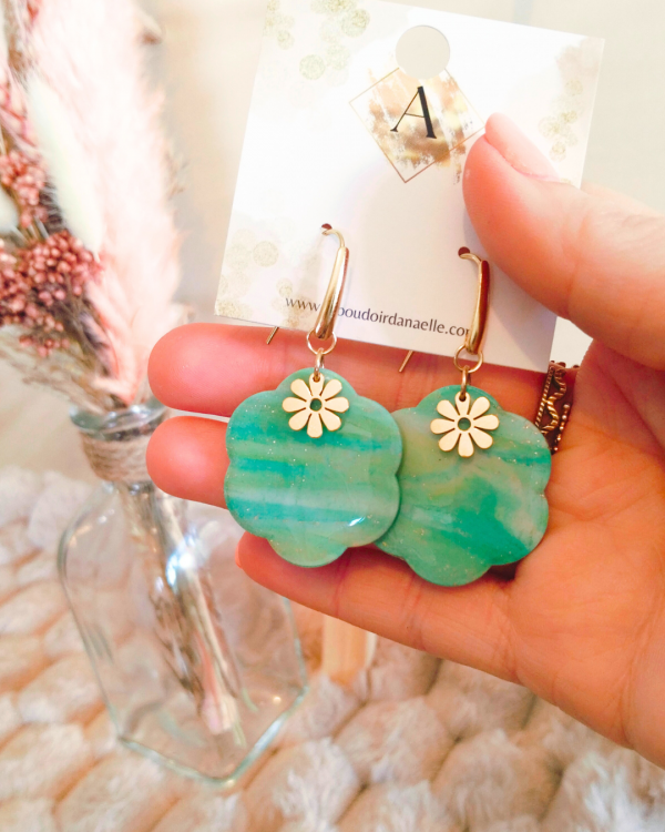 Beryl - Boucles d'oreilles pièces uniques